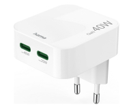 Hama ŁADOWARKA SKŁADANA GAN 40W 2X USB-C BIAŁA - 1548499 - zdjęcie 4